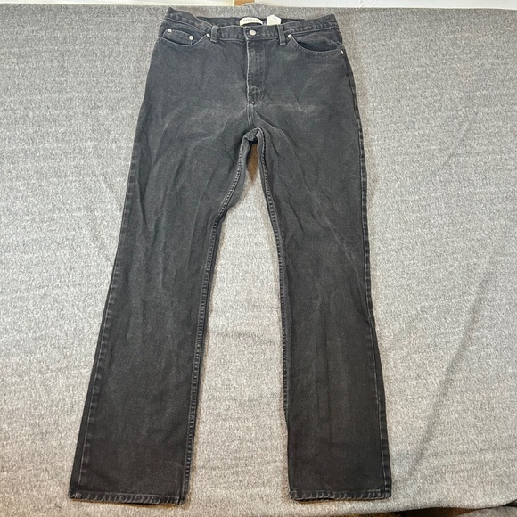 Vintage Gap Boot Cut Jeans Black Wash Denim Mom Y2K Classic Women's Size 16 Long - Picture 1 of 5